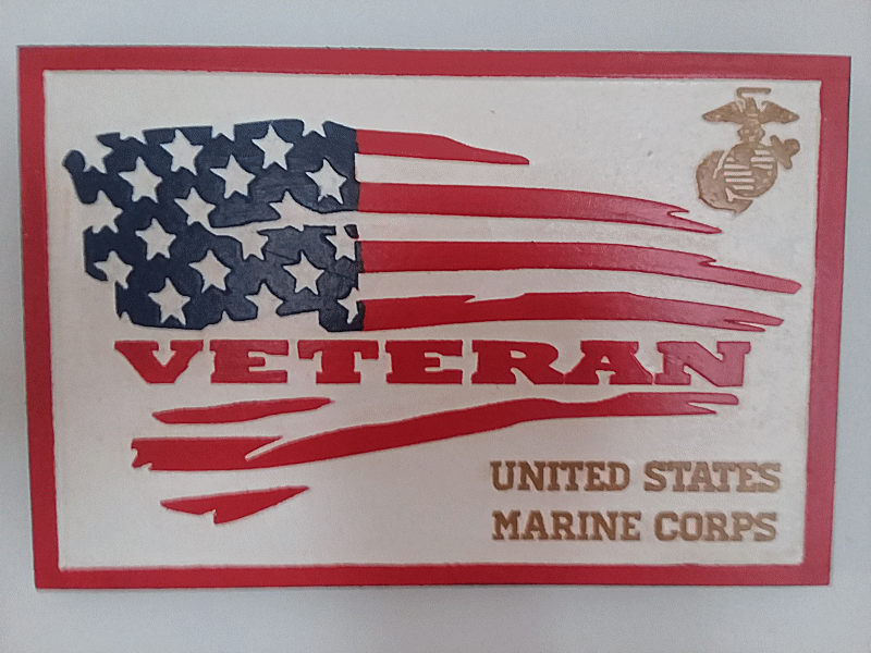 Marine Corps Veteran Sign $35.00